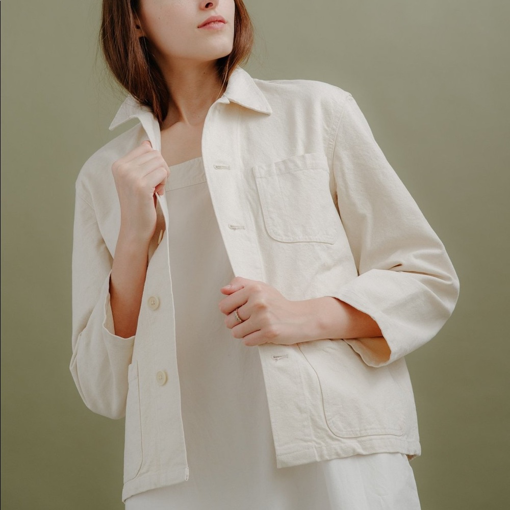 Caron Callahan Krasner Jacket Cream Canvas